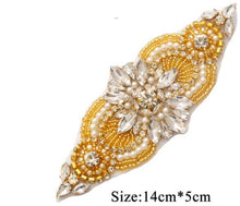Load image into Gallery viewer, Cake brooch decoration ,Great Gatsby style, rhinestone pearl  brooch cake embelishment
