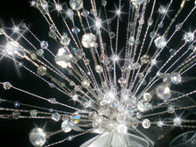 Load image into Gallery viewer, Crystal wire bouquet, Jewel crystal wedding bouquet&amp;  comlimentary groom&#39;s buttonhole.
