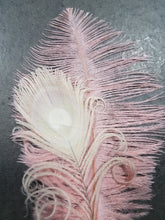 Load image into Gallery viewer, Feather buttonhole Boutonnière , Ostrich, Peacock,    Artificial  alternative  Great Gatsby wedding style -ANY COLOUR by Crystal wedding uk
