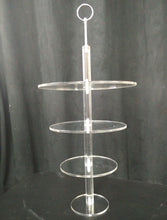 Load image into Gallery viewer, Cake hanger stand, cake frame  + 5 tier acrylic cake kit, wooden Hanger stand 100cm, Personalised Rustic  custom Suspended cake frame
