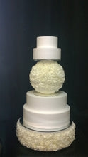 Load image into Gallery viewer, Wedding cake stand display,Pearl rose ball separator and cake stand set of 2
