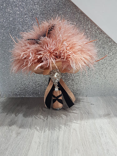 Feather bouquet, Artificial alternative feather bouquet & grooms buttonhole - made especially for you!