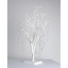 Load image into Gallery viewer, Crystal manzanita tree, 2 sizes , Tall wedding table decor, white wedding tree, Table centrepiece, by Crystal wedding uk
