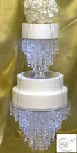 Load image into Gallery viewer, Cake Chandelier  Faux Crystal cake swing, remote lighting- 16 inches last one

