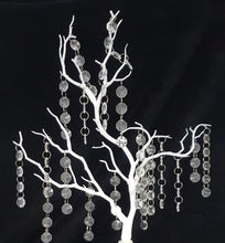 Load image into Gallery viewer, Table centrepiece, Crystal manzanita tree, wedding table decor, white wedding tree.
