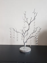 Load image into Gallery viewer, Table centrepiece, Crystal manzanita tree, wedding table decor, white wedding tree.

