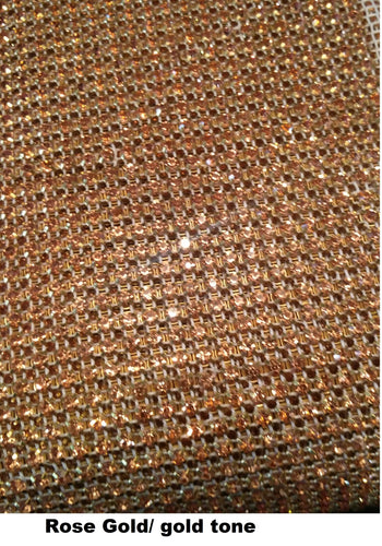 Real crystal Rose gold  rhinestone Diamante cake trim banding by Crystal wedding uk