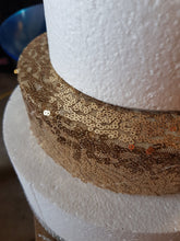 Load image into Gallery viewer, Sequin cake separators, cake dividers,  round or square
