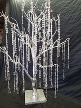 Load image into Gallery viewer, Crystal manzanita tree, 2 sizes , Tall wedding table decor, white wedding tree, Table centrepiece, by Crystal wedding uk
