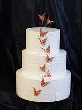 Load image into Gallery viewer, Butterfly cake decorations 3d Metal lace
