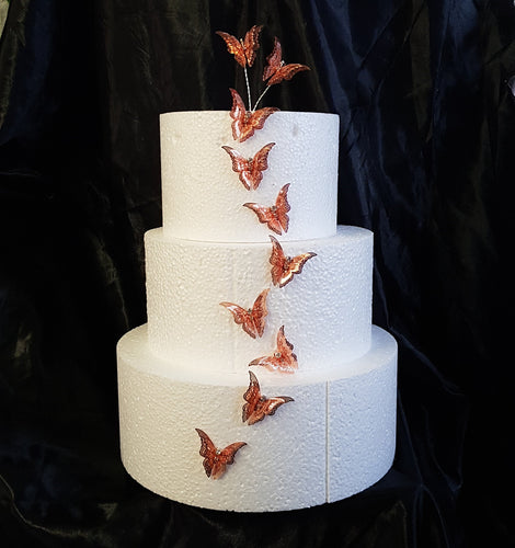 Butterfly cake decorations 3d Metal lace