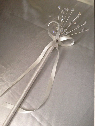 Crystal flower girl wand