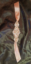 Load image into Gallery viewer, Rose gold crystal Flower wrist corsage set of 4 pieces, Wedding cuff, BRIDAL WRISTLET by Crystal wedding uk
