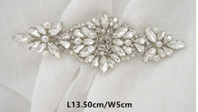 Load image into Gallery viewer, Rose gold crystal Flower wrist corsage set of 4 pieces, Wedding cuff, BRIDAL WRISTLET by Crystal wedding uk
