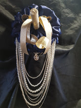 Load image into Gallery viewer, Diamante crystal ROSE Rhinestone drape bridal bouquet  - Fully personalised in many colours
