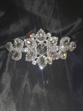 Load image into Gallery viewer, Flower crystal tiara. hair piece  wedding tiara hair band
