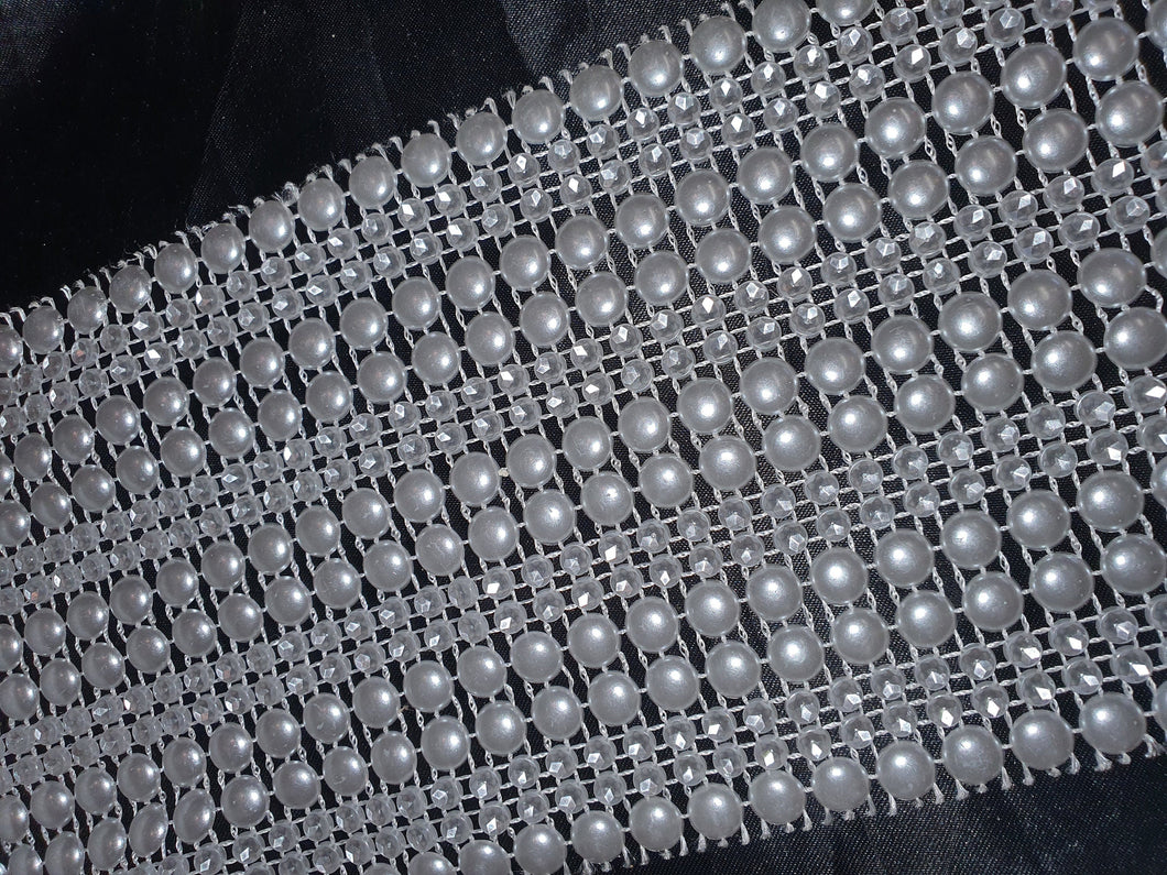 Pearl effect ribbon banding  cake ribbon  many widths  1 meter.