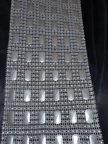 Pearl rectangle , effect ribbon banding  cake ribbon  many widths  1 meter. by Crystal wedding uk