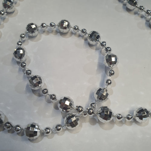 Bead garland trim, silver or gold ribbon banding  cake decor  many widths  1 meter.