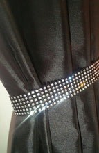 Load image into Gallery viewer, Curtain tie backs, Pair (x2) Of Diamante RHINESTONE Crystal stones , magnetic hold Backs for Curtains by Crystal wedding uk
