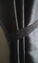 Load image into Gallery viewer, Curtain tie backs, Pair (x2) Of Diamante Effect Crystal, MAGNETIC hold Backs for Curtains   NO STONES
