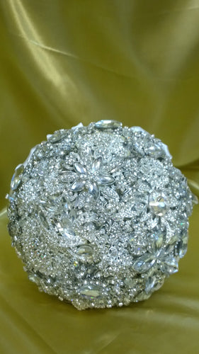 Brooch  bouquet, jewel only bouquet, Full jeweled bouquet. by Crystal wedding uk