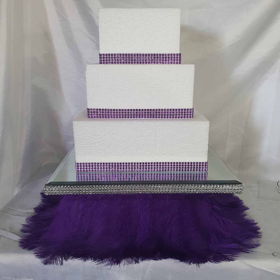Feather wedding cake stand  - many colours - all sizes