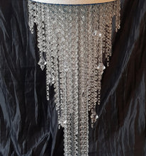 Load image into Gallery viewer, Crystal chandelier side table - tall console. Occasional table, Custom table furniture. MANY COLOUR OPTIONS by Crystal wedding uk
