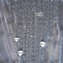 Load image into Gallery viewer, Crystal chandelier side table - tall console. Occasional table, Custom table furniture. MANY COLOUR OPTIONS by Crystal wedding uk
