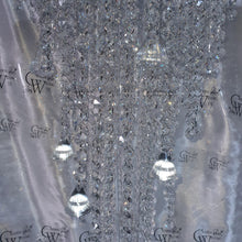 Load image into Gallery viewer, Crystal chandelier side table - tall console table furniture by Crystal wedding uk

