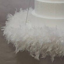Load image into Gallery viewer, Feather hanging swing cake platform plus Cake hanger stand frame   180cm, Suspended cake stand heavy duty holds 200lbs by Crystal wedding uk
