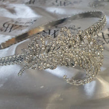 Load image into Gallery viewer, Crystal Vintage style &#39;Feather&#39;  Wedding Hairband   Bridesmaid  hairpiece. Great Gatsby Vintage Glam Art Deco by Crystal wedding uk
