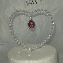 Load image into Gallery viewer, Photo Crystal  heart cake topper by Crystal wedding uk
