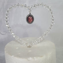Load image into Gallery viewer, Photo Crystal  heart cake topper by Crystal wedding uk
