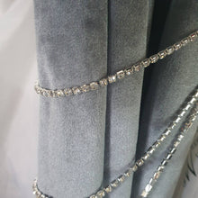 Load image into Gallery viewer, Crystal  draped. Tie Backs Curtains hold backs, voile holders  1 pair . by Crystal wedding uk
