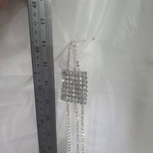 Load image into Gallery viewer, Crystal  draped. Tie Backs Curtains hold backs, voile holders  1 pair . by Crystal wedding uk
