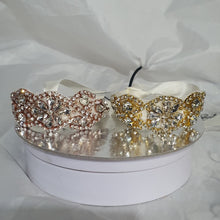 Load image into Gallery viewer, Wedding Cuff  set of 4 Bracelet Great Gatsby Vintage Glam Art Deco Crystal rhinestone  bridesmaid flower girl  small size-
