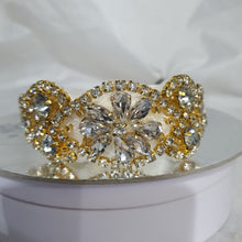 Load image into Gallery viewer, Wedding Cuff  set of 4 Bracelet Great Gatsby Vintage Glam Art Deco Crystal rhinestone  bridesmaid flower girl  small size-
