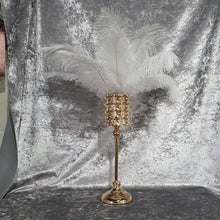 Load image into Gallery viewer, 1pcs feather table centerpiece, crystal table decor, Wedding Table ,table  Event Decoration by Crystal wedding uk
