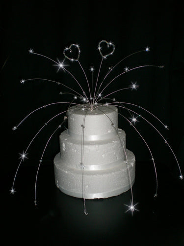 Cascade cake topper.