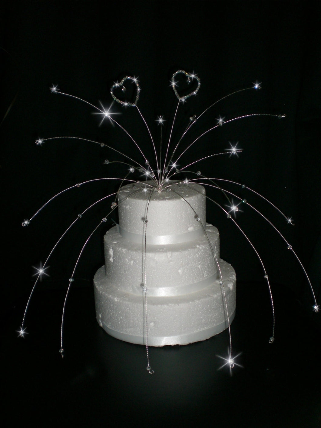 Cascade cake topper.
