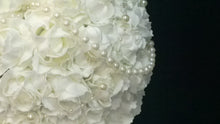 Load image into Gallery viewer, Wedding cake stand display,Pearl rose ball separator and cake stand set of 2
