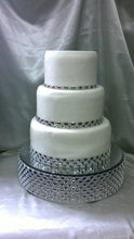 Load image into Gallery viewer, Diamante stud Crystal effect cake  + 3m free Diamante Trim round or square all sizes
