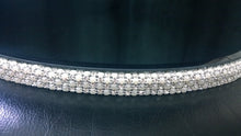 Load image into Gallery viewer, Diamante Rhinestone cake stand, platform plate White or ivory pearl &amp; real glass crystals
